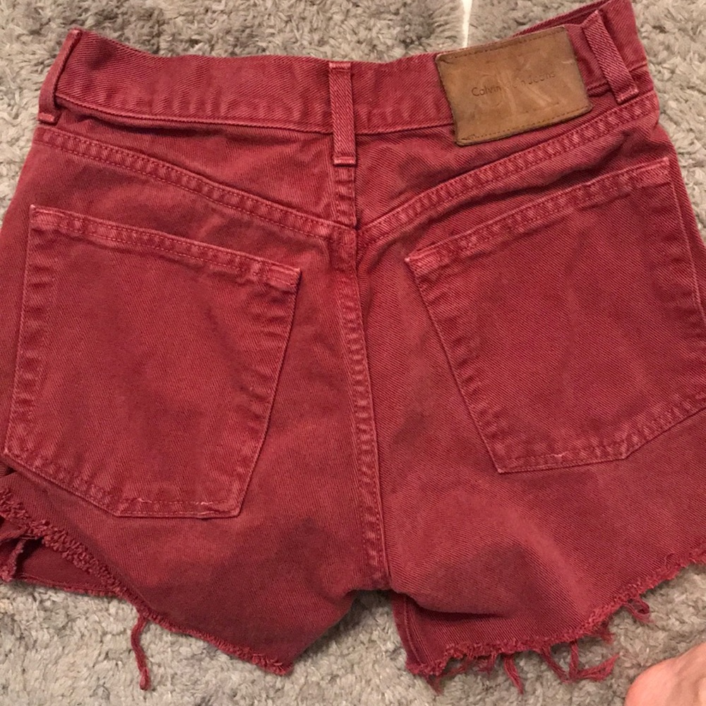 Calvin Klein Jean shorts red